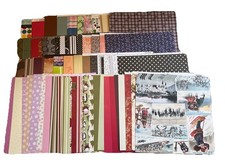 5 LB Huge 12x12 Scrapbook Paper Lot Cardstock Patterned Craft Paper Mixed Prints