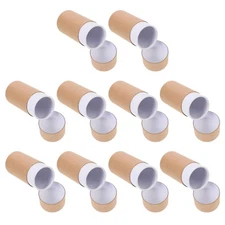 10pcs Oil Bottle Paper Cylinder Shape Packing Boxes Brown Paper Gift Boxes