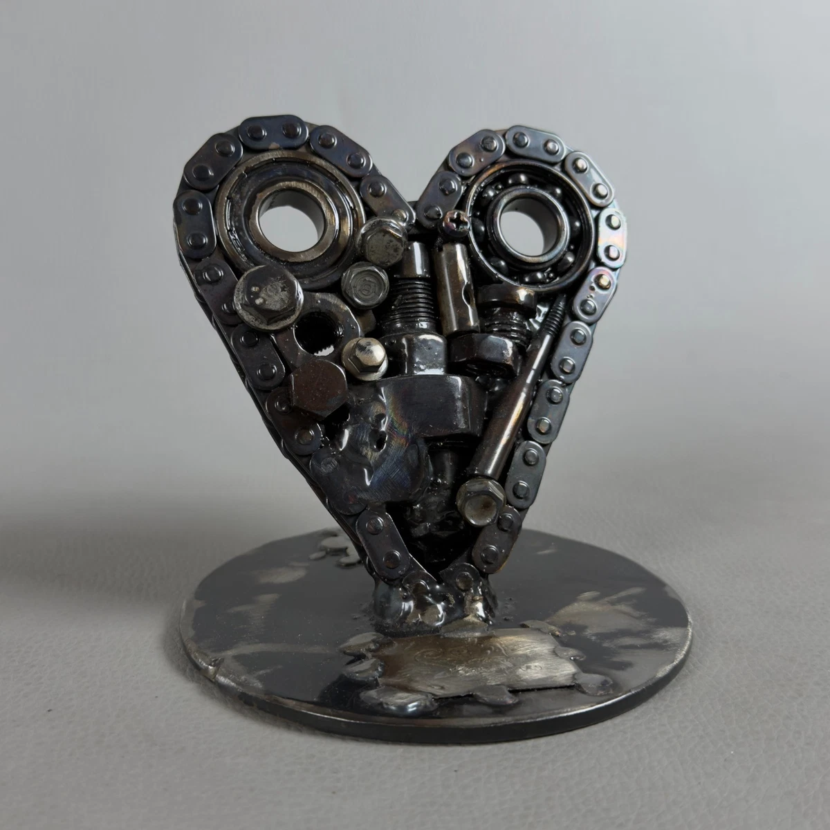 20 Ciondoli A Cuore In Bronzo Antico, Hand-made, 8x9 Mm, Foro 1,5 Mm, Per Gioielli Fai Da Te, Vintage