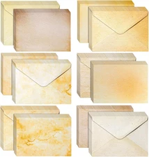 Best Paper Postcards 60 Pack Blank Cards and Envelopes 5X7 in - Vintage Style St