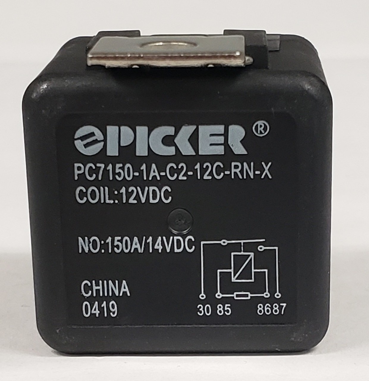 PC7150-1A-C2-12C-RN-X 150 Amp Automotive Relay, Normally Open, Metal Bracket,