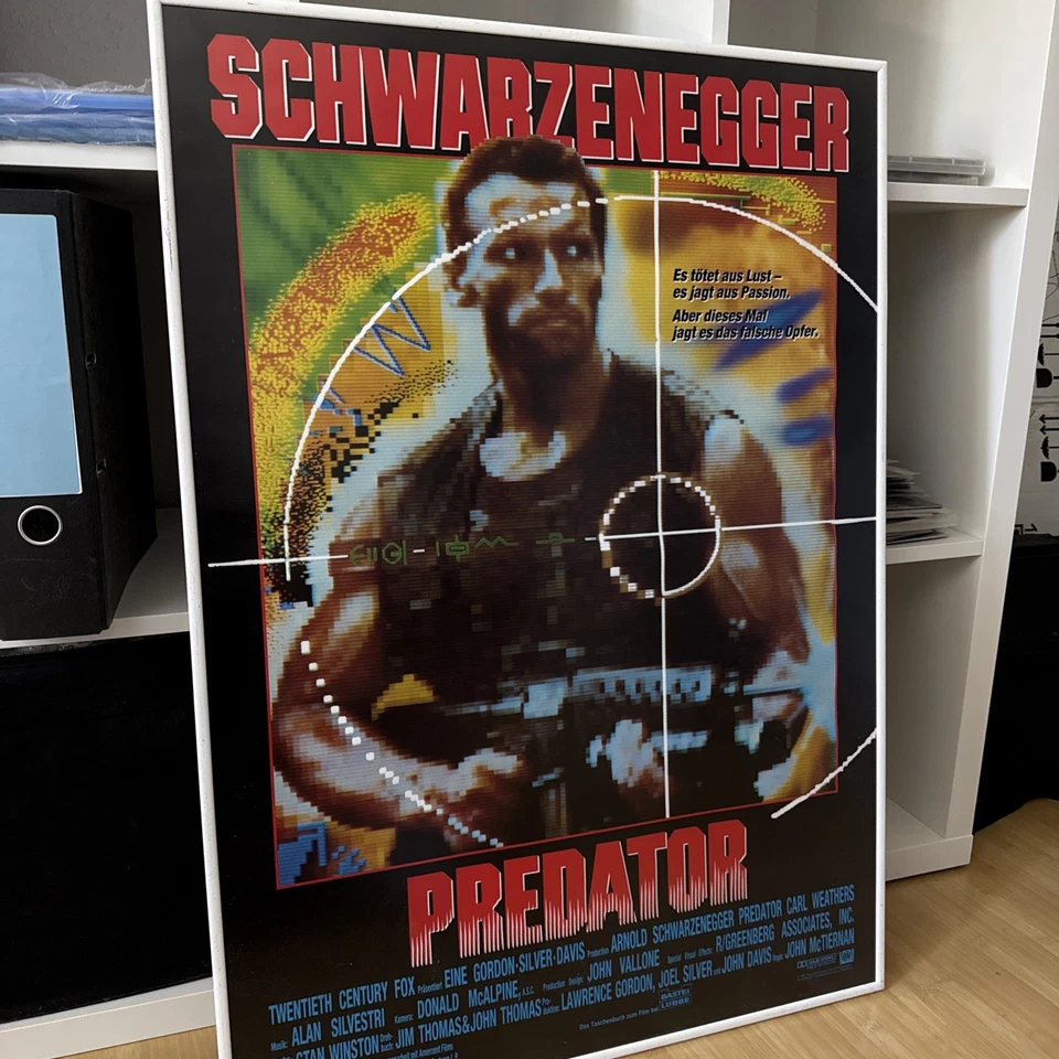 Predator Kinoplakat *neu* gerollt in DIN A1 Filmposter Arnold Schwarzenegger - Bild 2 von 2