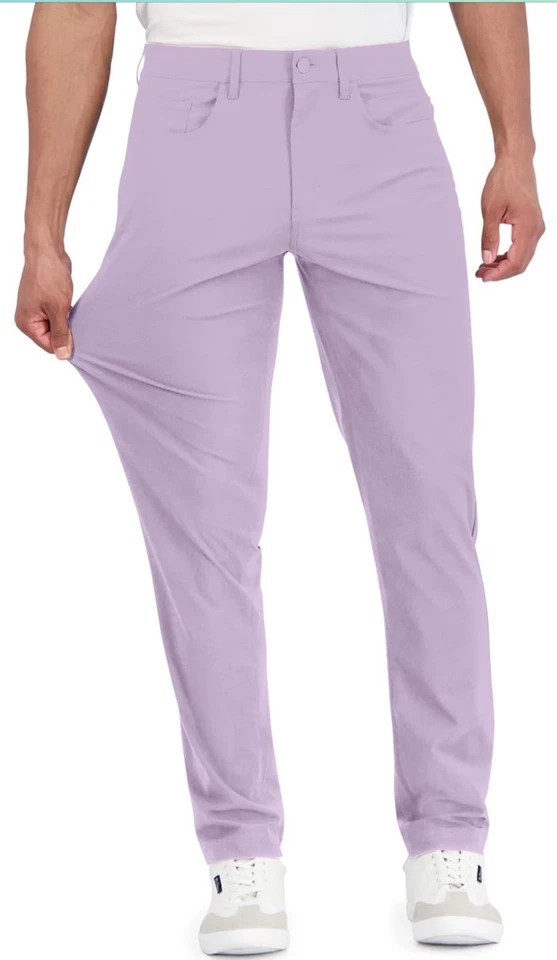 Pantalones de golf Ben Sherman elásticos lila, 34 X 32, nuevos con etiquetas Foto 4 de 4