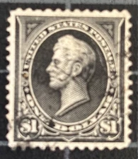 US Stamps - SC# 261A - Used  - Very Corner Crease - NWMK - SCV = $800.00