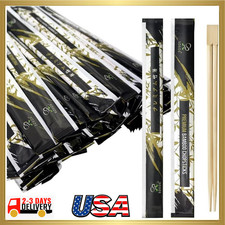 100 Disposable Chopsticks Bulk - Natural Wooden Chopsticks  Bamboo Chopstick fo