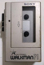 VTG Sony Walkman Cassette Player FM Stereo WM-F1 Radio Works Tape Needs Repair