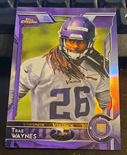 TRAE WAYNES 2015 TOPPS CHROME ROOKIE PURPLE REFRACTOR RC SEATTLE SEAHAWKS