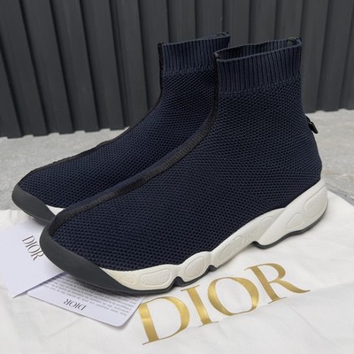 Christian Dior Fusion Knit Sock Sneakers Blue Mesh 37,5 OS or 7,5 US or 5 UK
