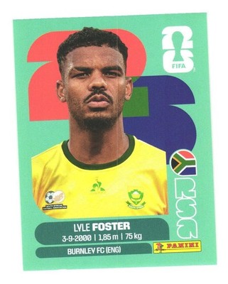 Panini FIFA WM 2026 World Cup Sticker South Africa RSA 17 Lyle Foster