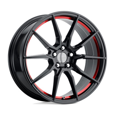 1 New 18X9 Performance Replicas PR193 Black 5X114.3 5X4.5 ET30 Wheel Rim