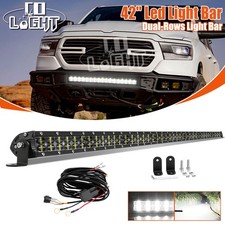 Fit Dodge Ram 1500 Express Sport Bumper 6d 42 Dual-row Led Light Bar Combo Kit Fit Dodge Ram 1500 Express Sport Bumper 6d 42 Dual-row Led Light Bar Combo Kit