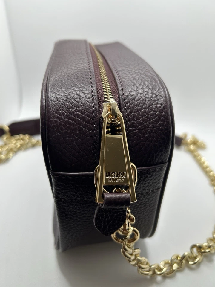 Bolso Bandolera MOSCHINO Logo Cinturón Cuero Nuevo sin Etiqueta Foto 4 de 4