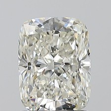 Cert. GIA Cushion Cut 1.50 Carat Natural Mined Diamond Loose K color VS2 clarity 3406.67 per carat