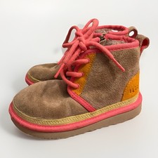 UGG Neumel II Chukka Mashup Boot for Kids Size US 10 Pink Yellow