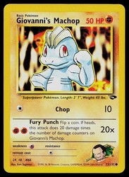 Giovanni's Machop 72/132 Gym Challenge Common