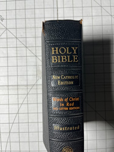 Holy Bible: New Catholic Edition Red Letter Illustrated Edition HC Ships Fast - Picture 2 of 4
