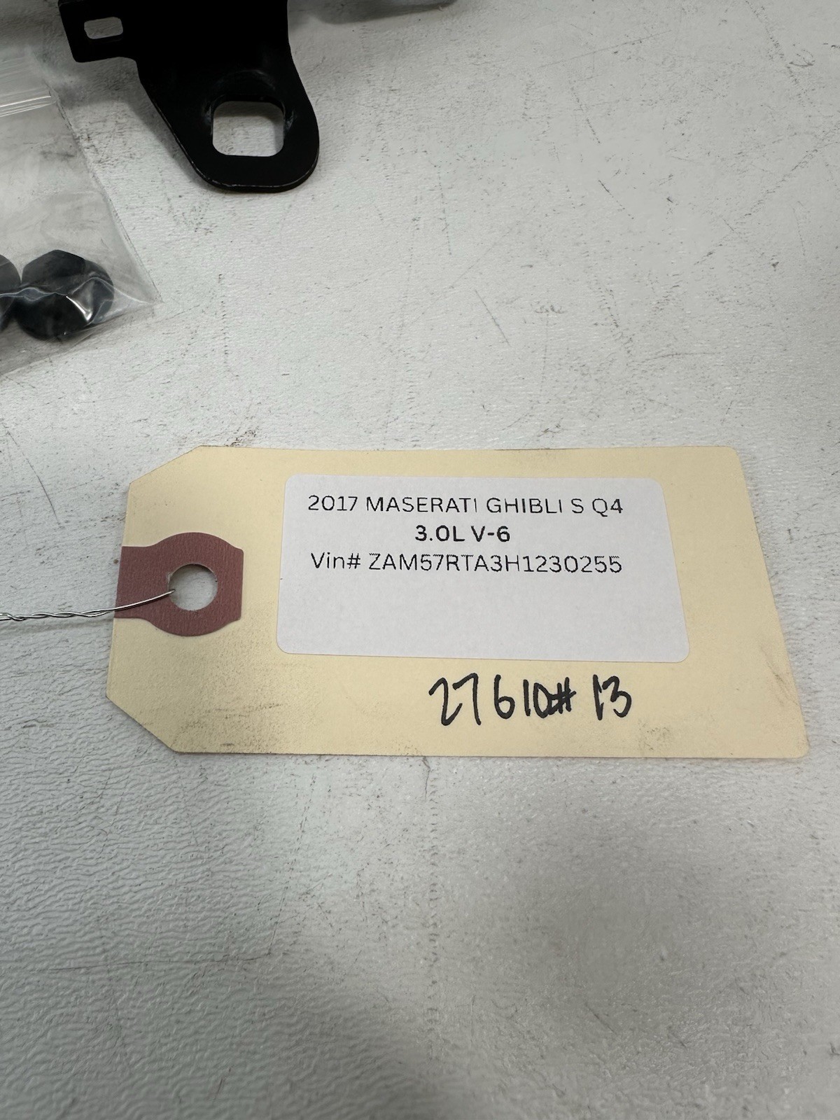 14-24 Maserati Ghibli Front Hood Lock Latch Release Lever Mechanism OEM