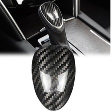 Carbon Fiber Black Gear Shift Knob Cover Trim For Cadillac Ats 2013-2019 2014 15 Carbon Fiber Black Gear Shift Knob Cover Trim For Cadillac Ats 2013-2019 2014 15
