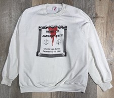 VTG Night Of January 16th Sweatshirt Ayn Rand Play 90s Jerzees USA Made Adult XL