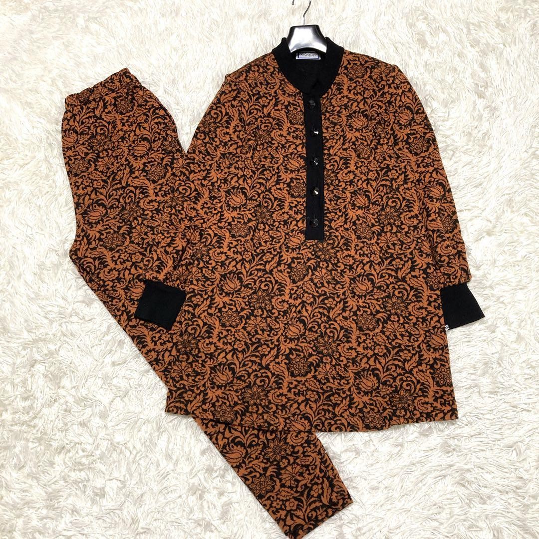 Yves Saint Laurent Pantaloni Casual Set Up Motivo Floreale M