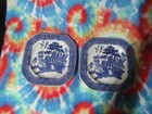 TWO Johnson Bros Blue Willow SALAD  Plate England~Replacement