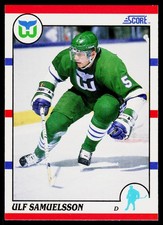 Ulf Samuelsson, 1990-91 Score American, #152, Hartford Whalers,