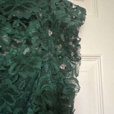alexa b nites green dress Alexa B Nites Gown Womens 10 Mint Green Maxi Dress Sleeveless Sheer Lined Glitte