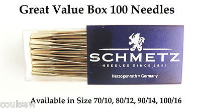 Schmetz Domestic Universal Nähmaschinennadeln Box mit 100 - Wählen Sie Ihre Größe