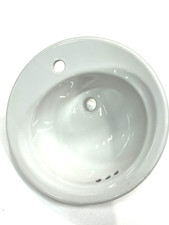 Toto LT402 01 4" CTR 19-3/8" ROUND SELF RIM LAV Sink Color Cotton P34