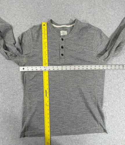 Rag & Bone Shirt Mens Large Gray Standard Issue Long Sleeve Henley - Picture 6 of 11