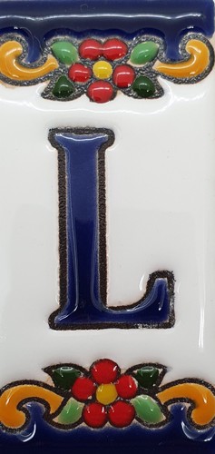 Keramik Hausnummer Zahlen Ziffern Buchstaben Symbole Kacheln Fliesen 3,5 x 7,4cm - Bild 34 von 68