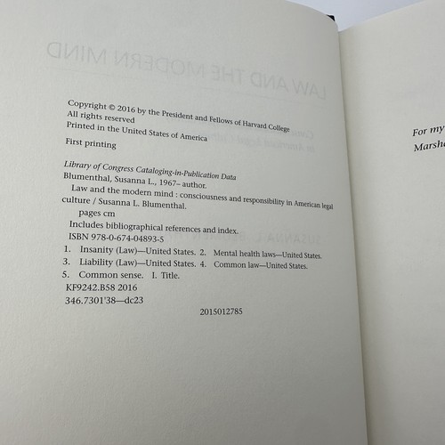 Law and the Modern Mind: Consciousness and Responsibility in American Legal Cult - Picture 4 of 7