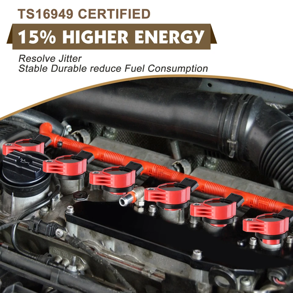 6X Bobinas de encendido para Toyota Camry 4Runner RAV4 Lexus ES350 3,5 L 4,0 L V6 UF487 Foto 2 de 4