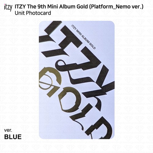 ITZY 9th Mini Album Gold Platform Nemo ver Photocard Poster QR YEJI RYUJIN KPOP - Picture 87 of 107
