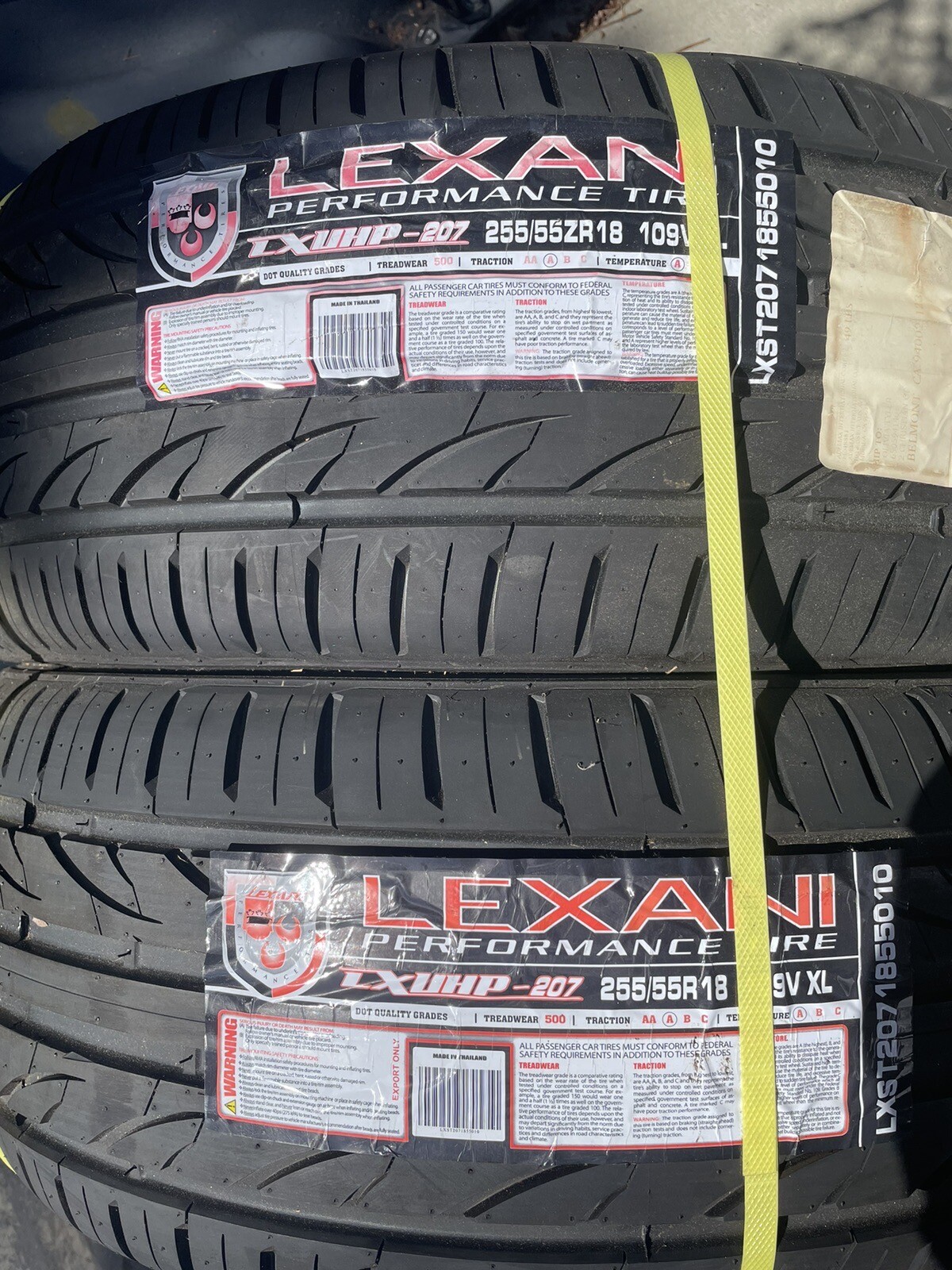 2 Lexani Performance Tires LXUHP207 255/55R18 109V XL eBay