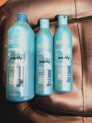 MATRIX AMPLIFY COLOR XL SHAMPOO 13.5 OZ AND COLOR XL CONDITIONER LITER & 13.5 OZ