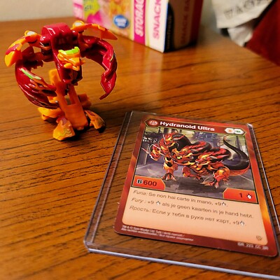 BAKUGAN Battle Planet Pyrus Hydranoid Ultra with character card  IDR_223_CC_BR