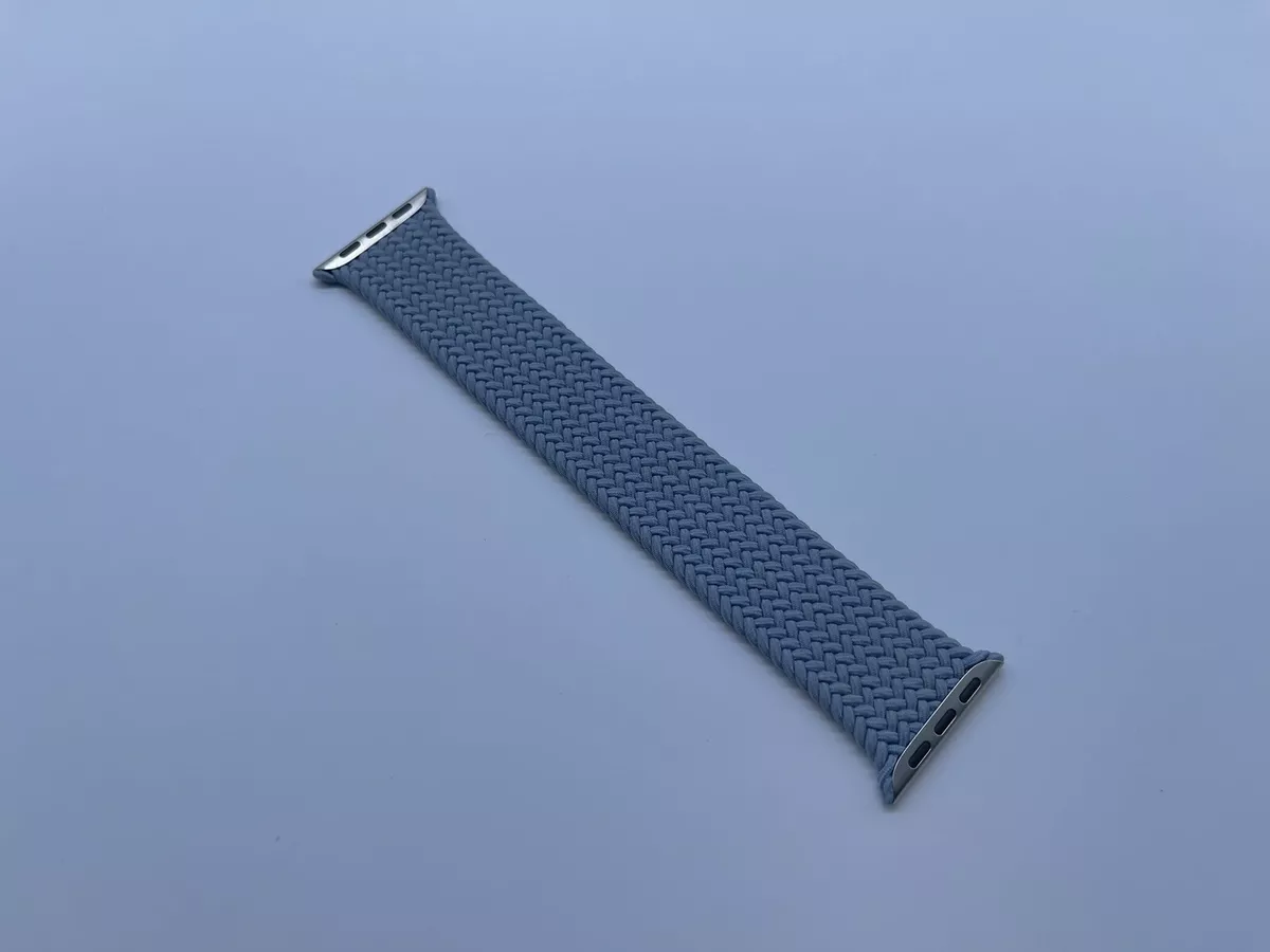 Genuine Apple Watch Braided Solo Loop Band SLATE BLUE 41mm 40mm 38mm Size 5