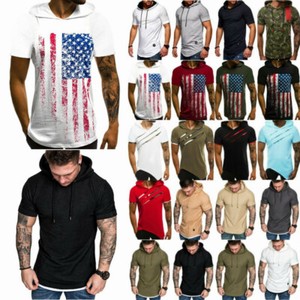 plain short sleeve hoodie