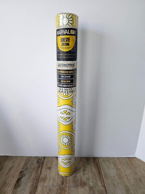 VTG NOS Marvalon yellow sunflower 18 inch x 3 yards
