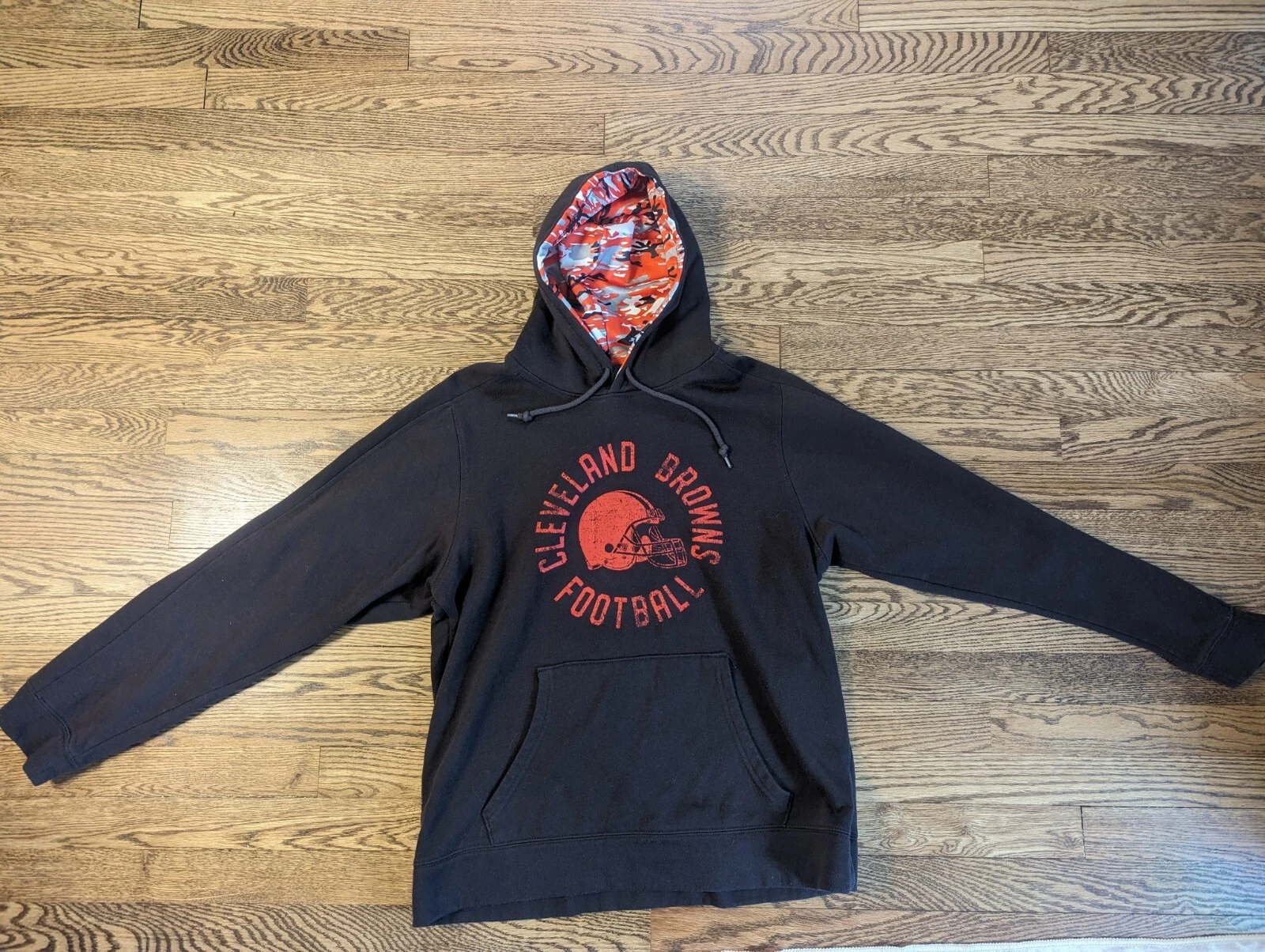 VETEMENTS Felpa con cappuccio NFL Cleveland Browns abbigliamento ufficiale squadra NFL taglia media