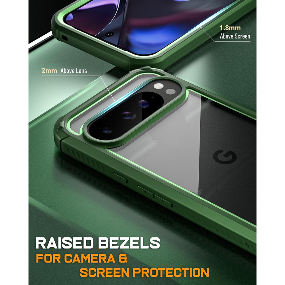 For Google Pixel 9 / 9 Pro 5G Case 2 Front Frame Built-in Screen