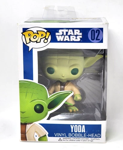 Funko Star Wars 1st Edition 02 Yoda Large Font Letter Blue Box First Edition