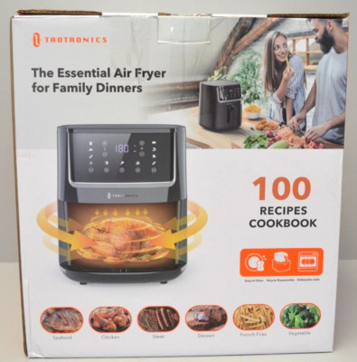 TAOTRONICS AF001 Air Fryer Premium 5,5L Digital Heißluftfritteuse Schwarz 1750W