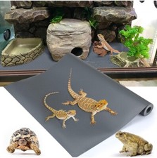 Lot of 2 Bearded Dragon Tank Accessories, Reptile Terrarium Carpet Leopard