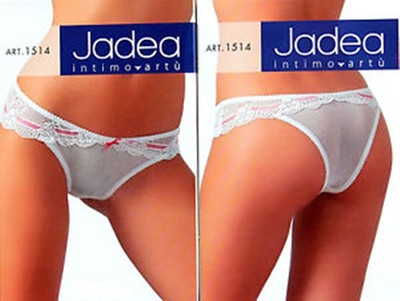 6 Jadea Slip Tulle Lace Art 1514 Brazilian White 2 3 4 Thong Underwear SARANI