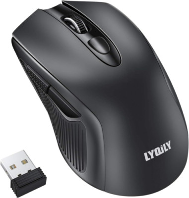 2.4G Wireless Mice Super Energy Saving Portable Optical PC Laptop black