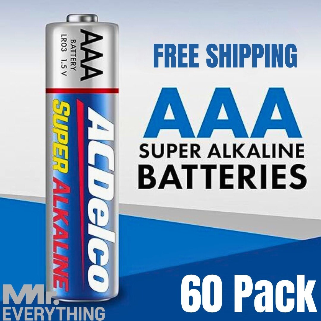 ACDelco AAA Batteries - 60 Count, Maximum Power Super Alkaline, Long-Lasting-image
