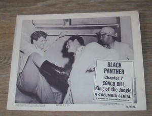 1948 CONGO BILL KING of the JUNGLE CHAPTER 7 COLUMBIA SERIAL LOBBY CARD