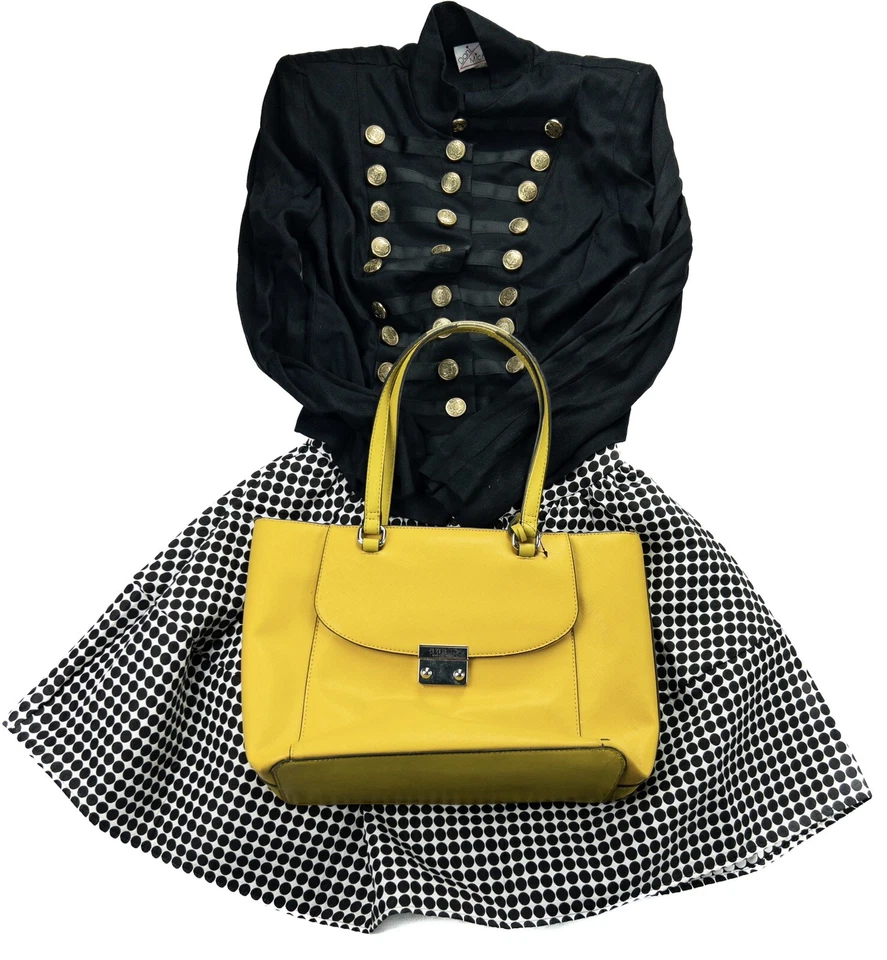 Мини-юбка Polkadot размер 2 на молнии короткая высокая посадка экспресс пузырь ретро мини - Изображение 2 из 4